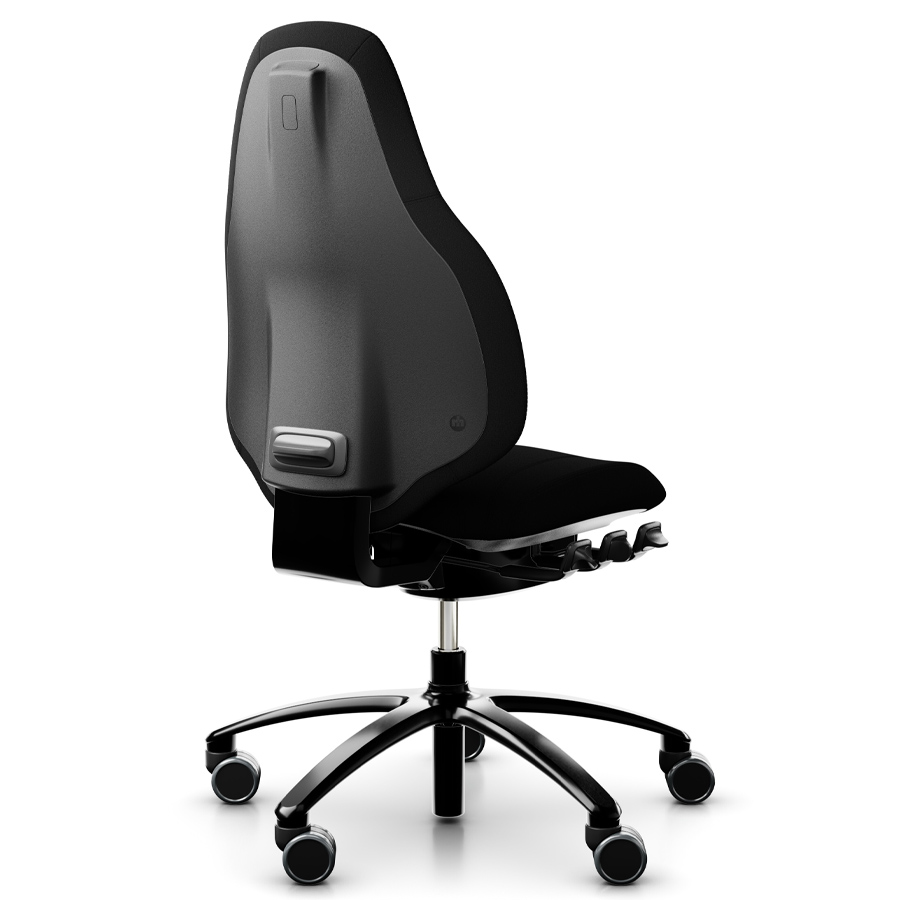 RH Mereo 220 mit hoher Rückenlehne - Stoff Xtreme schwarz - Rückenansicht
