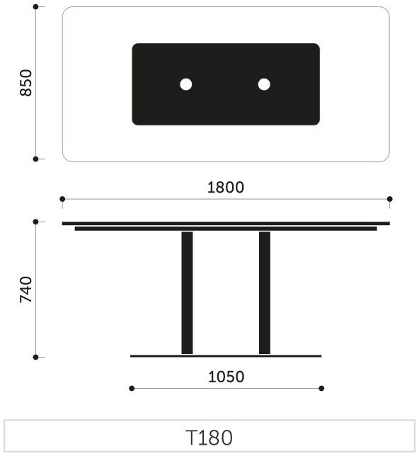 Profim-Revo-Tisch-T180-Abmessungen