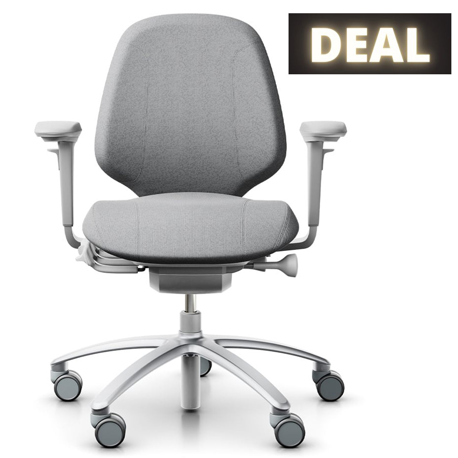 RH Mereo 200 Silver Grey Bürostuhl Bezug Capture 4102 hellgrau