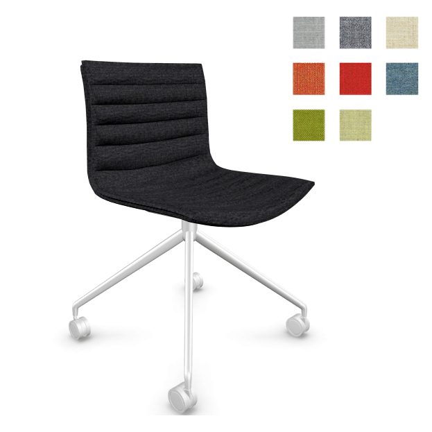 Arper CATIFA 46 0376 mit Stoffbezug auf Rollen