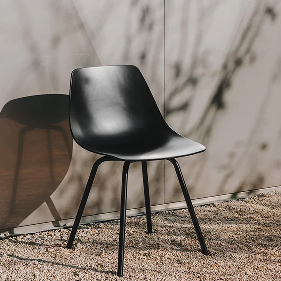 lapalma MIUNN OUTDOOR Stuhl Vierfuß schwarz