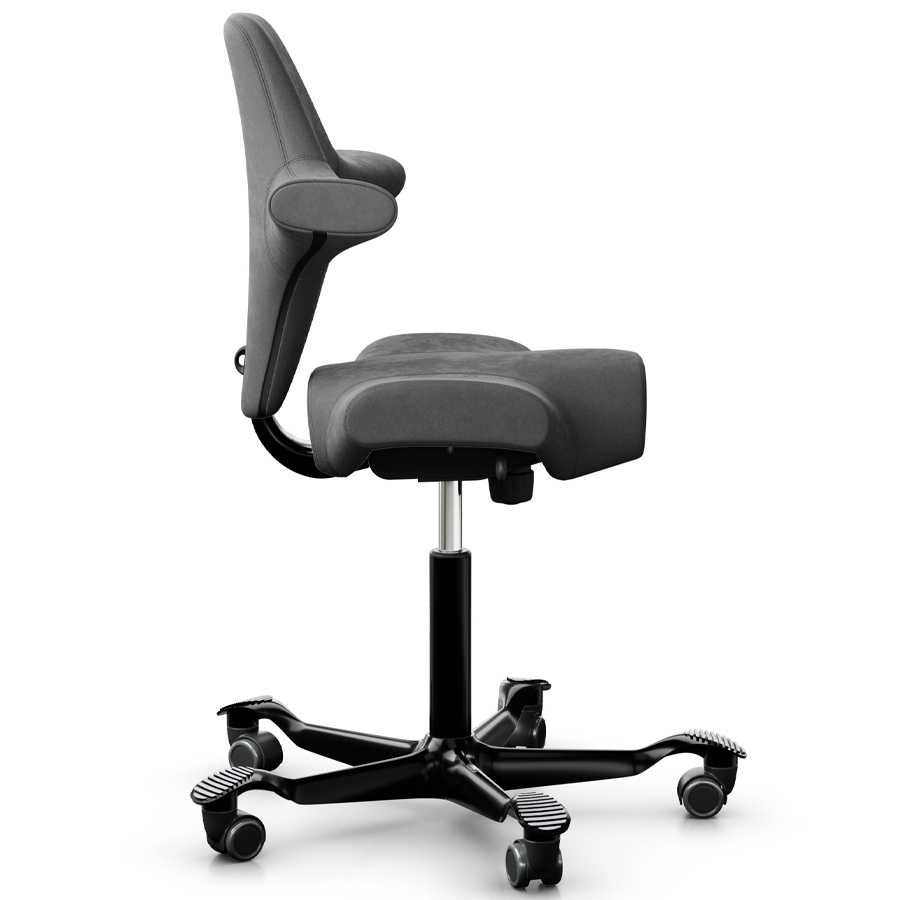 HAG CAPISCO 8106 Stoff Comfort grau Gestell schwarz