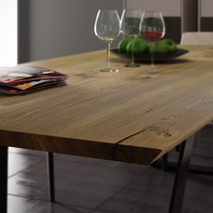 Trebord Fold Esstisch, Tischplatte Eiche