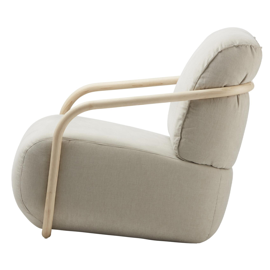 THONET 2001 Bugholzsessel Esche mit Armlehnen - Beispielbild