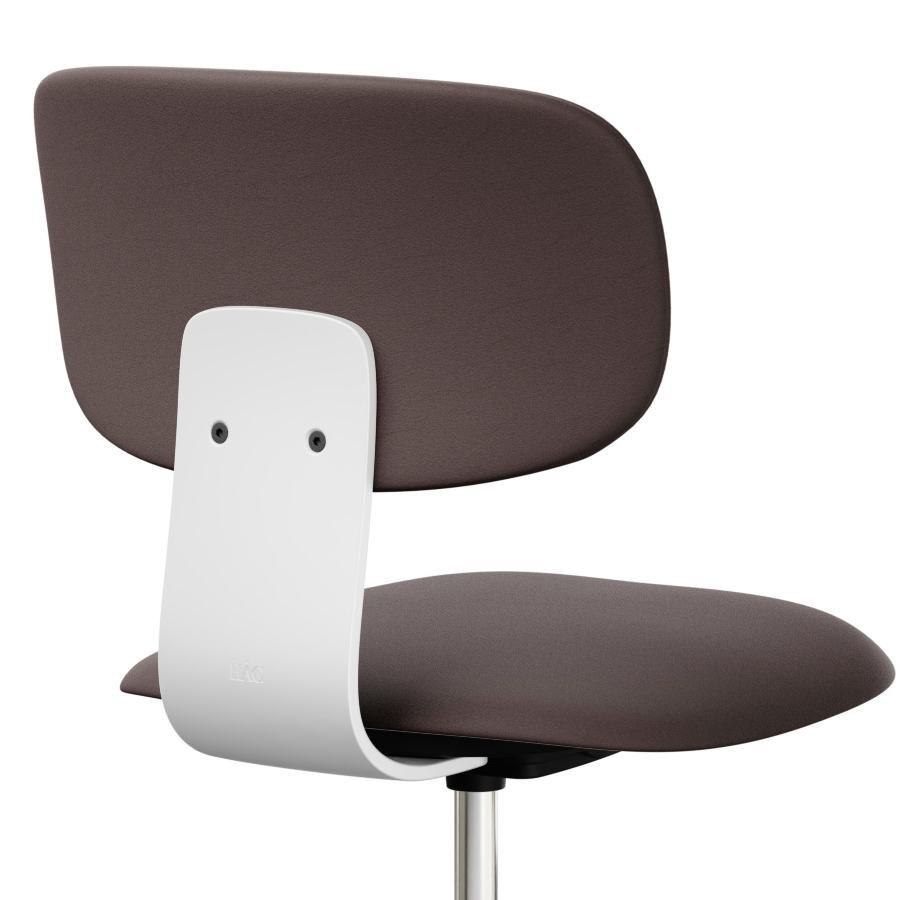 HAG Tion 2160 Bürostuhl weiß - Sitz u. Rücken gepolstert Leder Palomasoft 55130 - Nahaufnahme