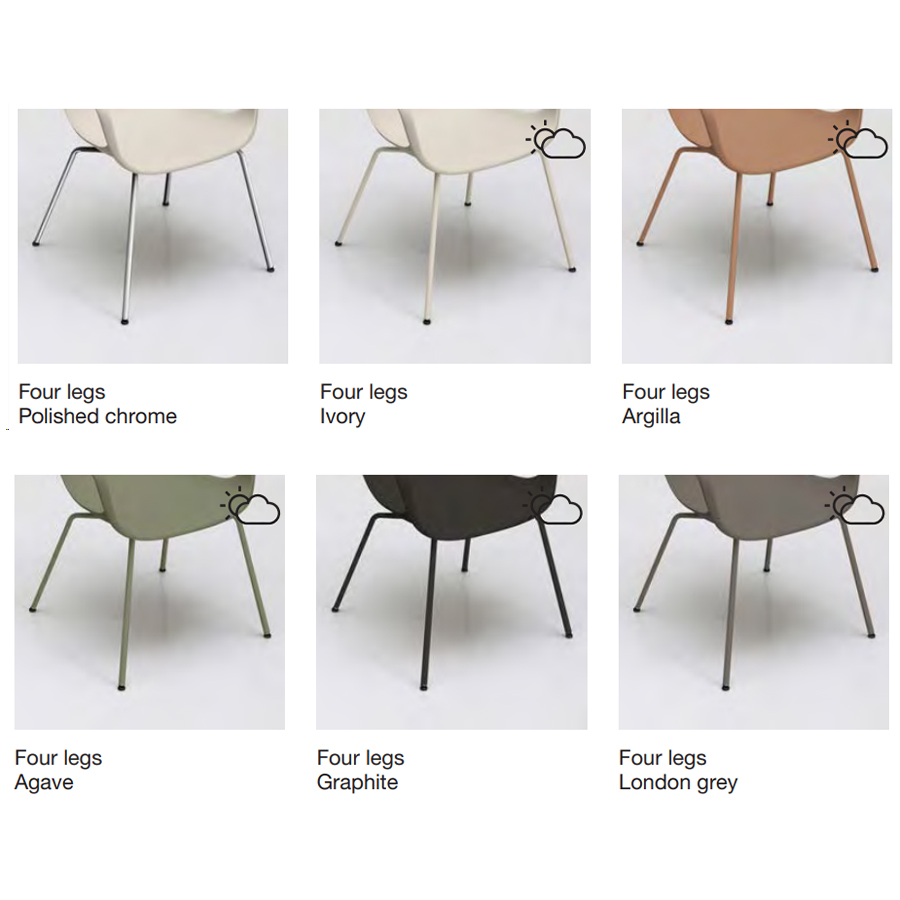 Kristalia Elephantino mit geschlossener Sitzschale verschiedene Farben zur Auswahl