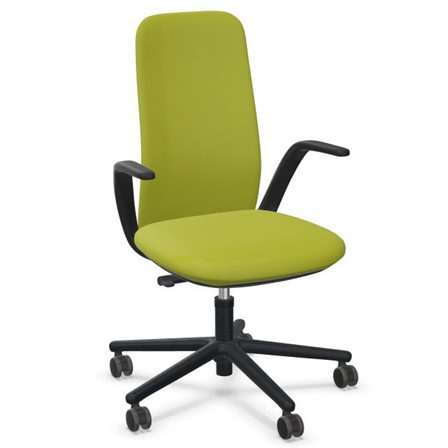 HAWORTH Nia Bürostuhl mittelhoch - Stoff Convert grün - Front