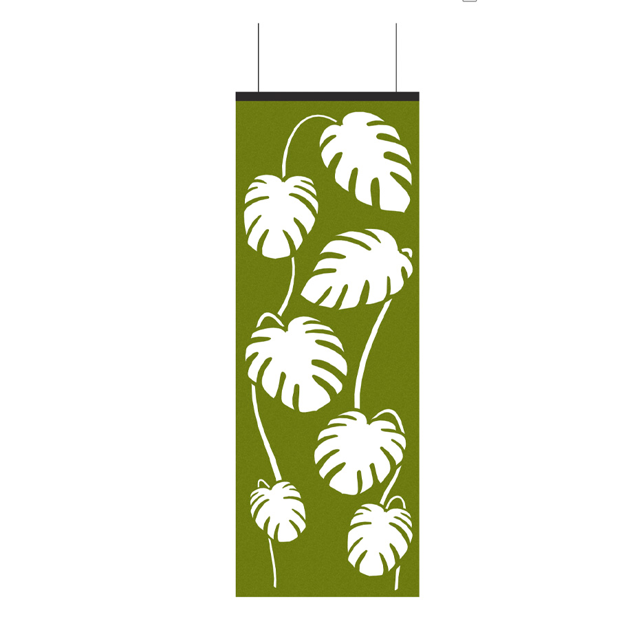 BuzziSpace BuzziFalls Tropics | Raumteiler Wand Decke | Grün