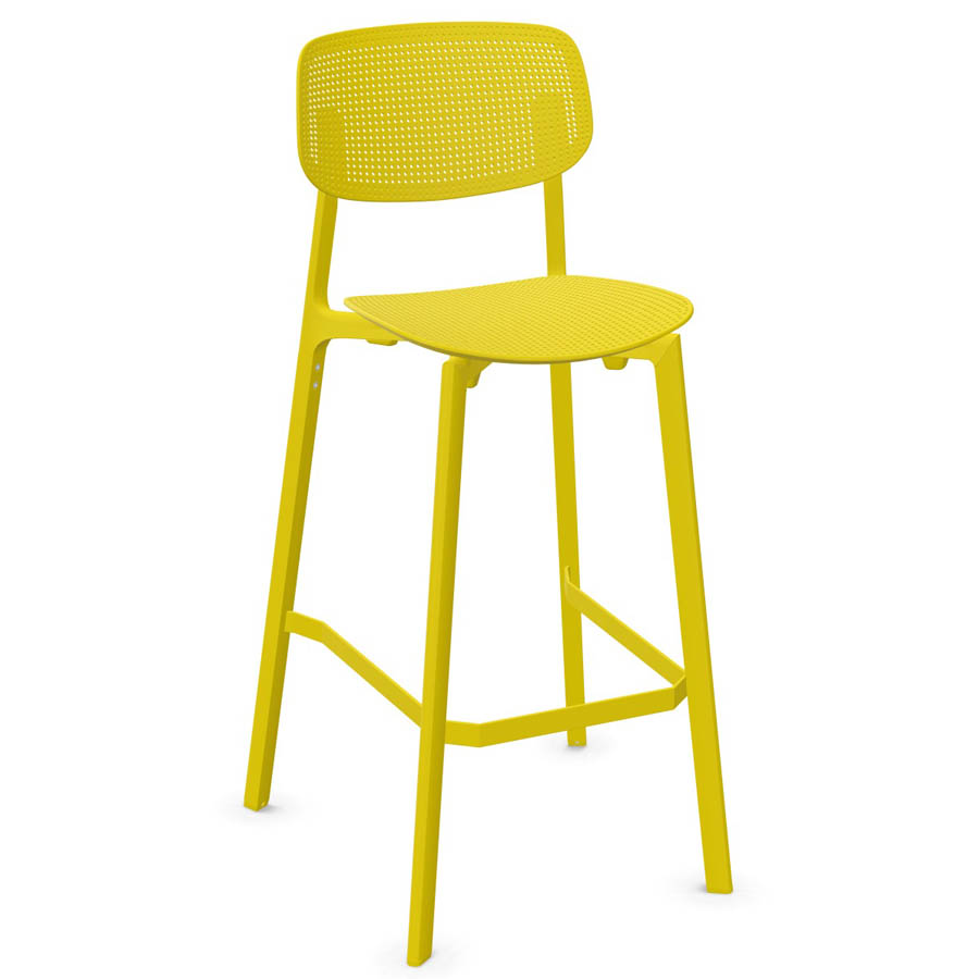 Kristalia COLANDER Barhocker Zinkgelb Bild1