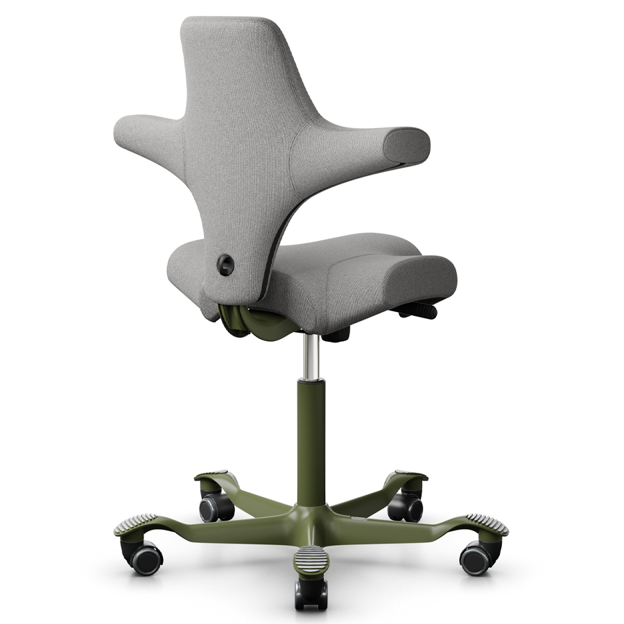 HAG Capisco 8106 Stoff Cura grau mit Gestell moss grey