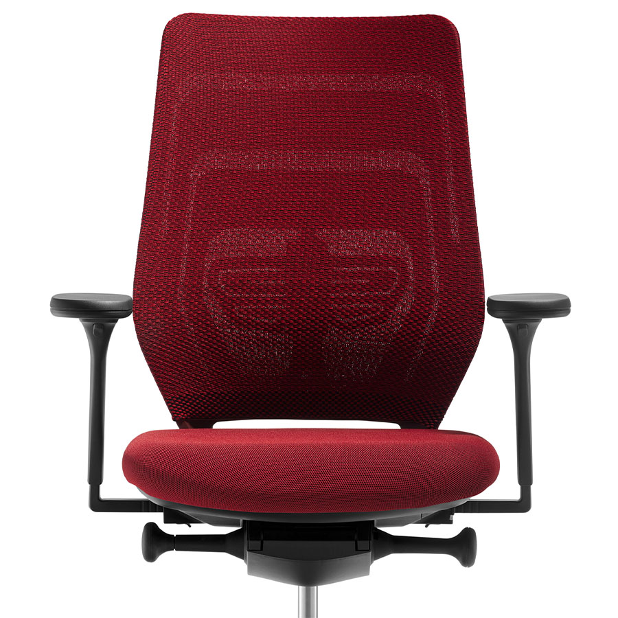 fm Asiento Bürodrehstuhl in Rot konfigurierbar Rückenlehne Komfort