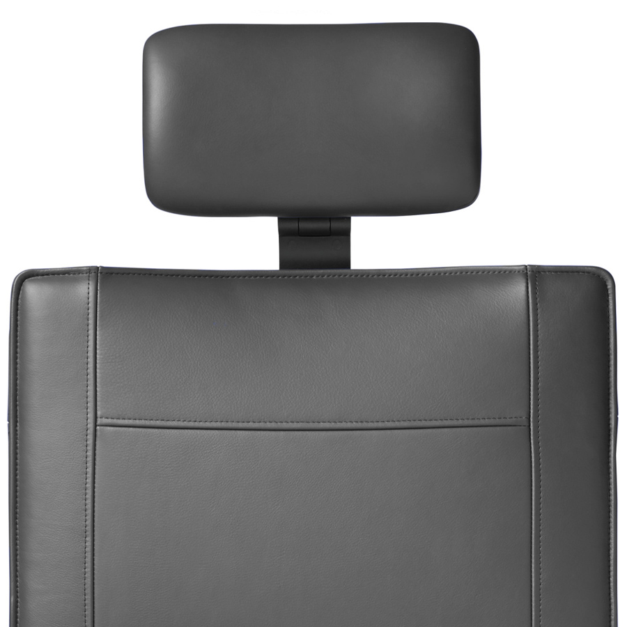 Dauphin Cento Miglia XXL - Bezug Leder schwarz - Detail Ergo-Nackenstütze