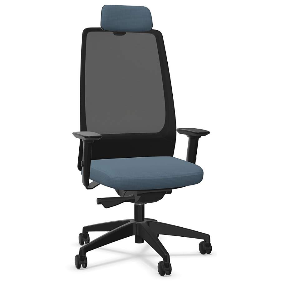 Interstuhl AIMis1 1S03 Bürostuhl schwarz blaugrau