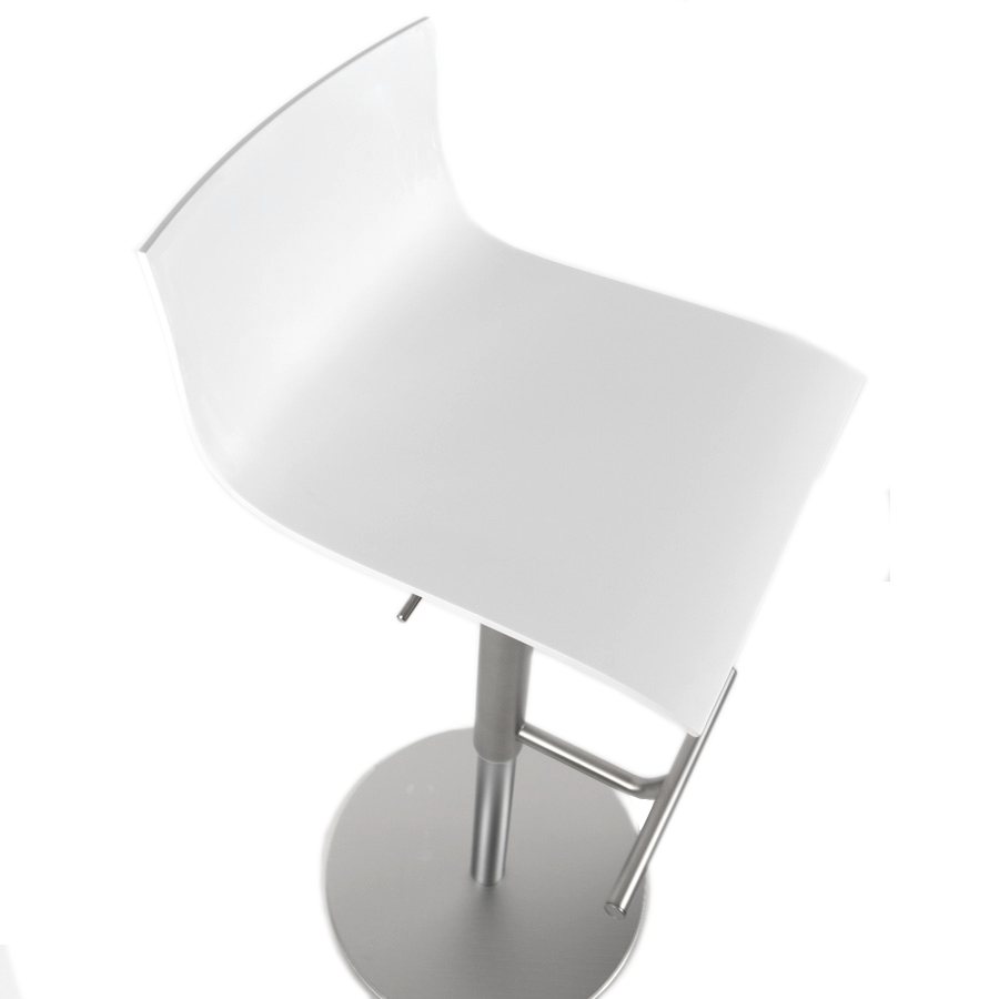 lapalma Thin Gestell Edelstahl - Sitzschale weiss lackiert