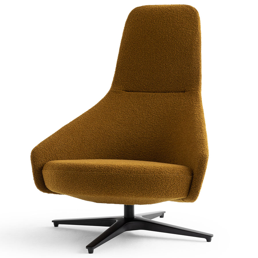 Noti Palo Sessel mit Drehfußgestell Stoff Baru 450