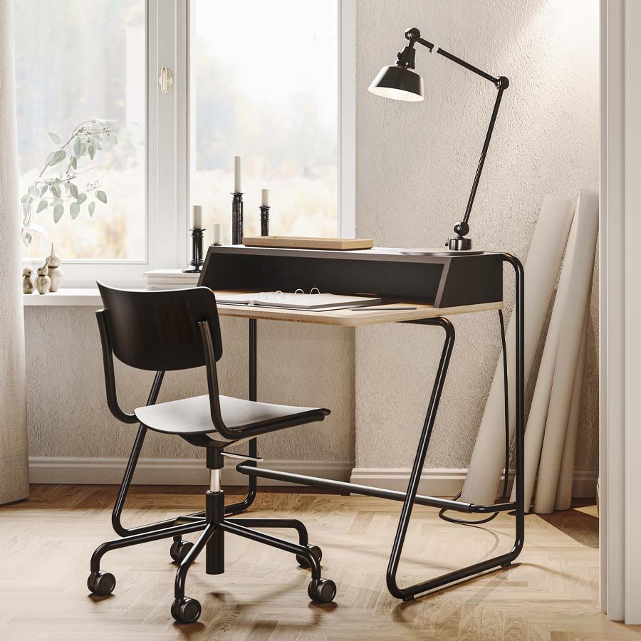 THONET Stahlrohr Schreibtisch S 1200 - Beispielbild