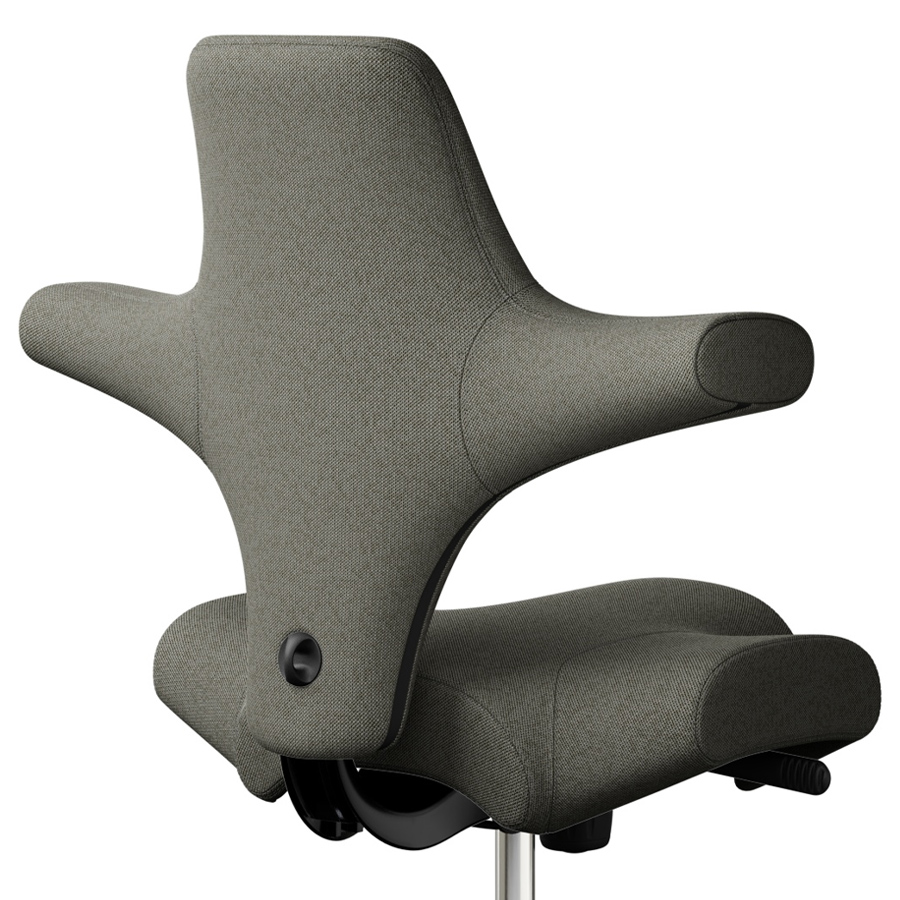 HAG Capisco 8106 | Bezug Capture 4401 warmgrau | Gestell schwarz