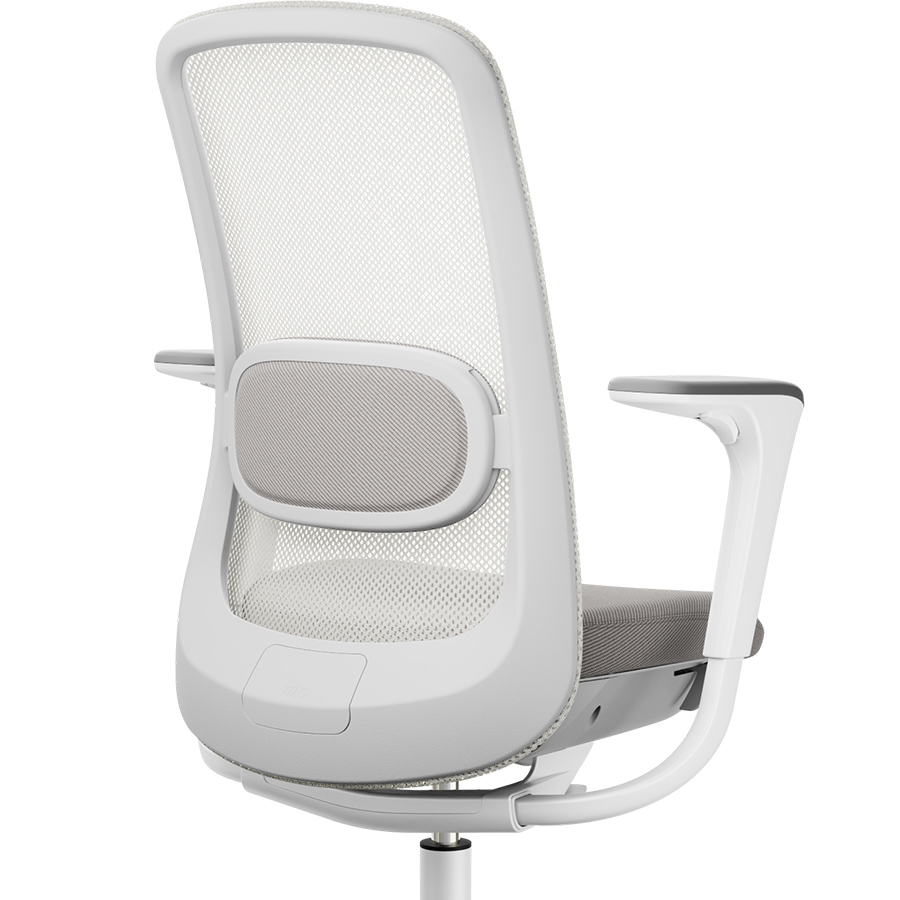 HAG SoFi Mesh 7500 Putty Grey und Sitzpolster aus Oceanic Light Grey