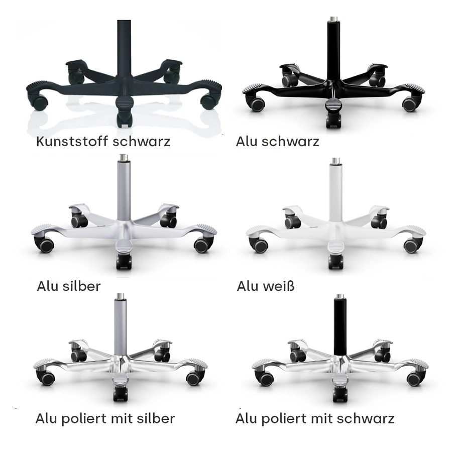 Auswahl Fußkreuz HAG Capisco Puls