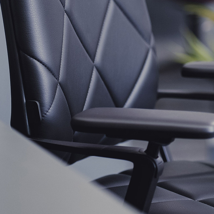 Klöber CONNEX2 (cnx95) - Bezug Premium Leder schwarz -