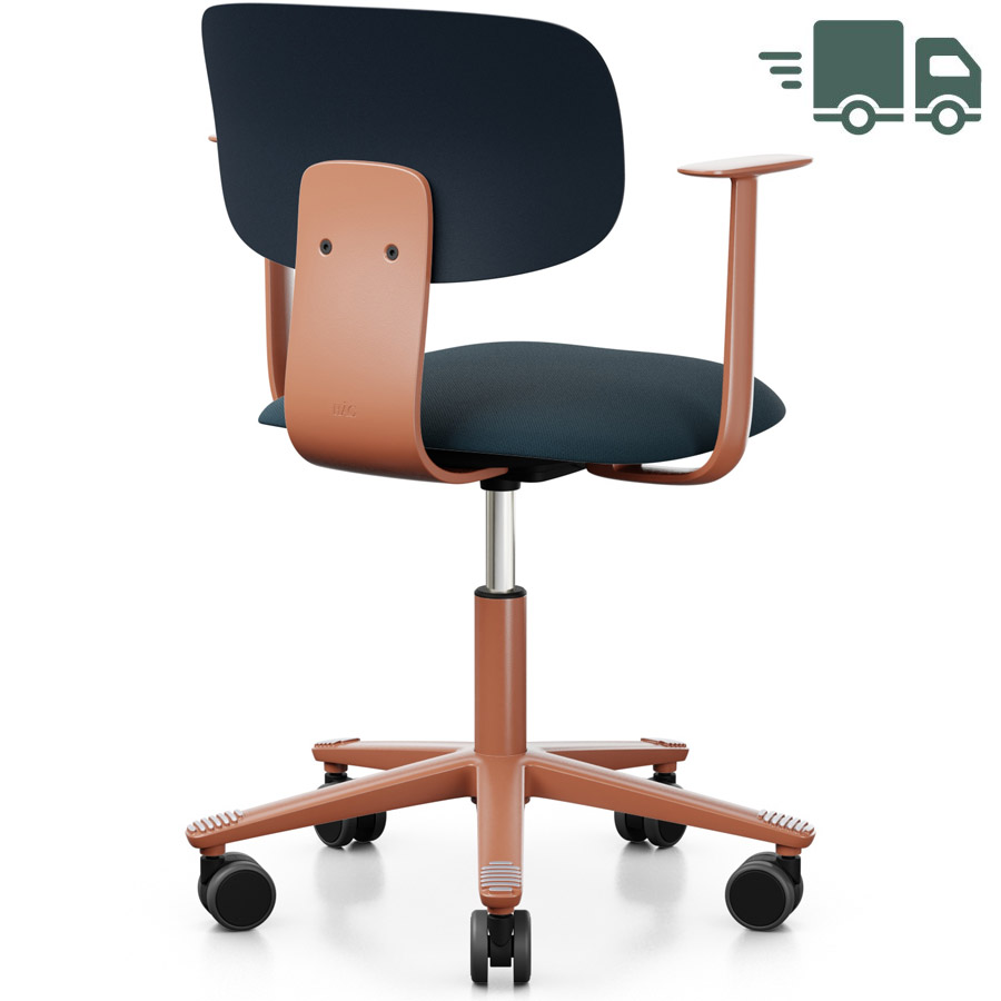 HAG Tion 2140 Bürostuhl Crowberry mit Armlehnen - Sitz Stoff select - Rückenschale Kunststoff