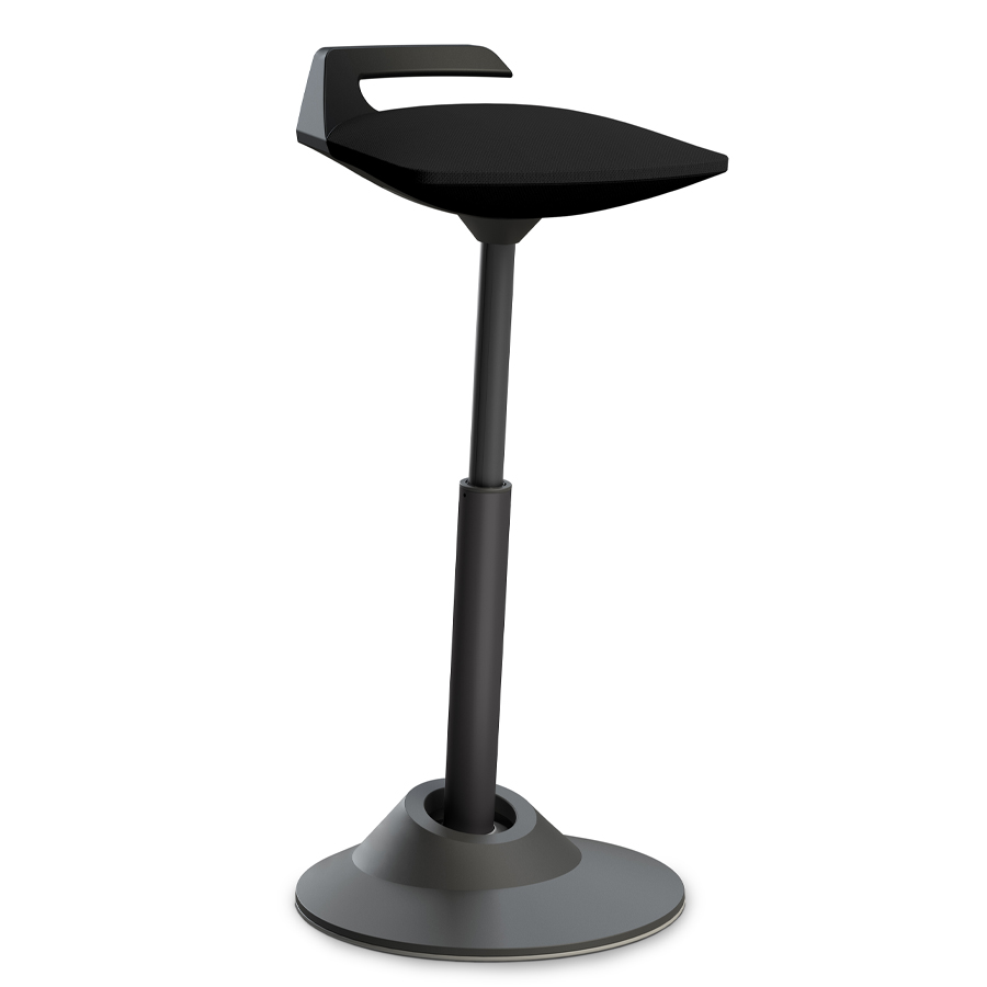 Aeris Muvman Stehhilfe Select Wolle - Bezug schwarz - Gestell schwarz