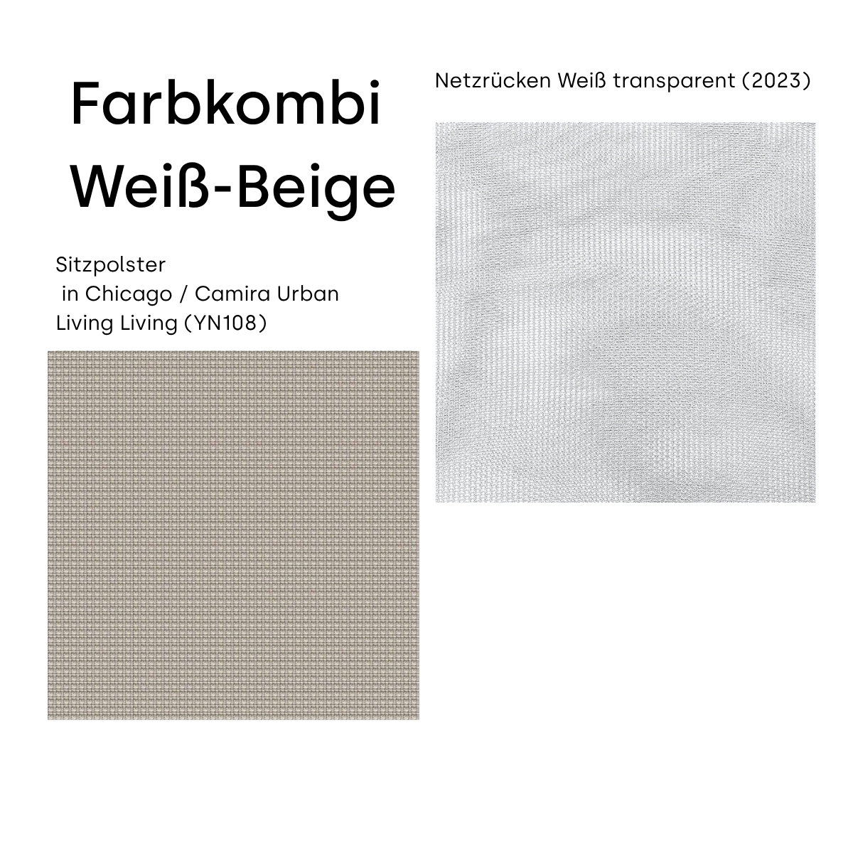 Klöber Mea 84 weiß-beige