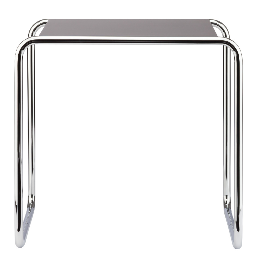 THONET Beistelltische SET B9 a+b schwarz - Gestell chrom - Tisch a