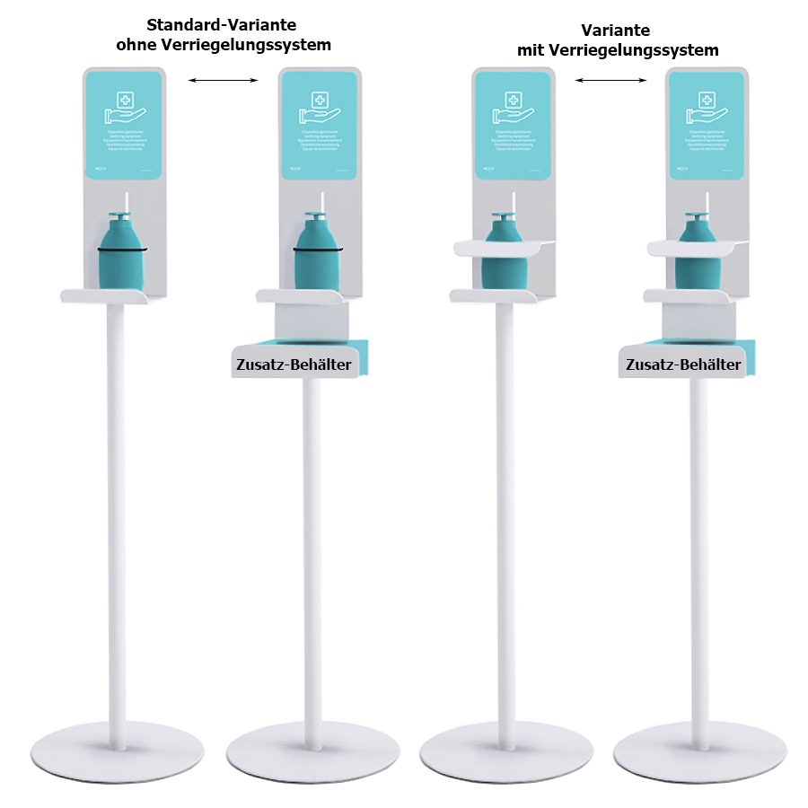 Rexite Dixpenser - Ständer für Hygieneprodukte - Mit und ohne Verriegelung