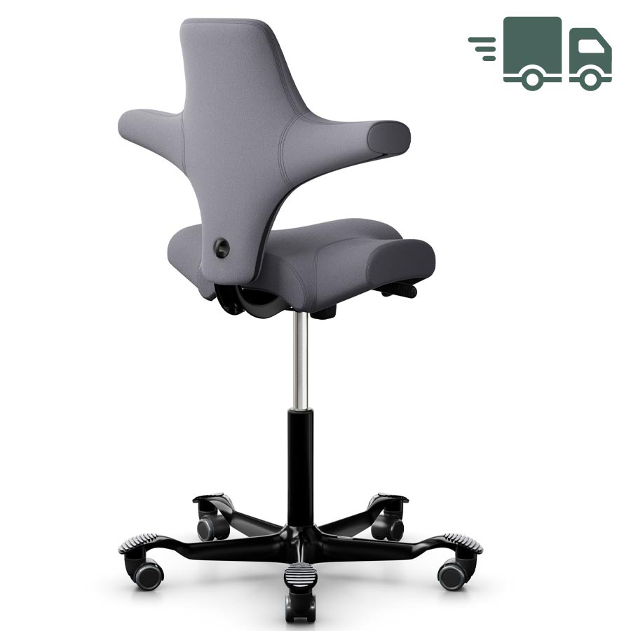 HAG Capisco 8106 Stoff Xtreme grau 081 Gestell schwarz - 265er Gasfeder