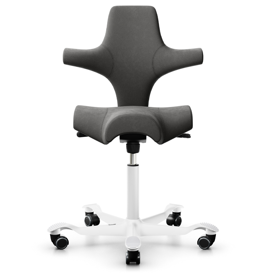 HAG CAPISCO 8106 - Stoff Comfort+ 0049 - Gestell weiß - Frontansicht