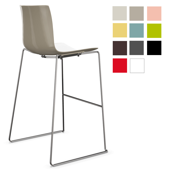 arper catifa 46 0471 barhocker zweifarbig