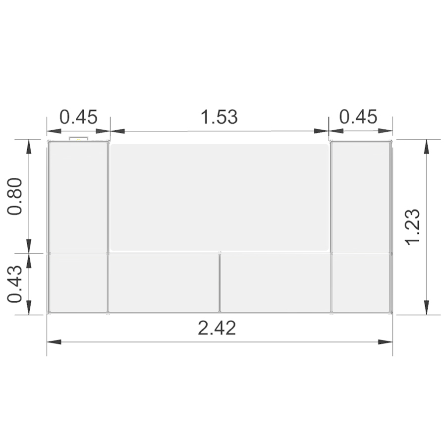 Bosse Modul Space Empfangstheke 2 Abmessungen