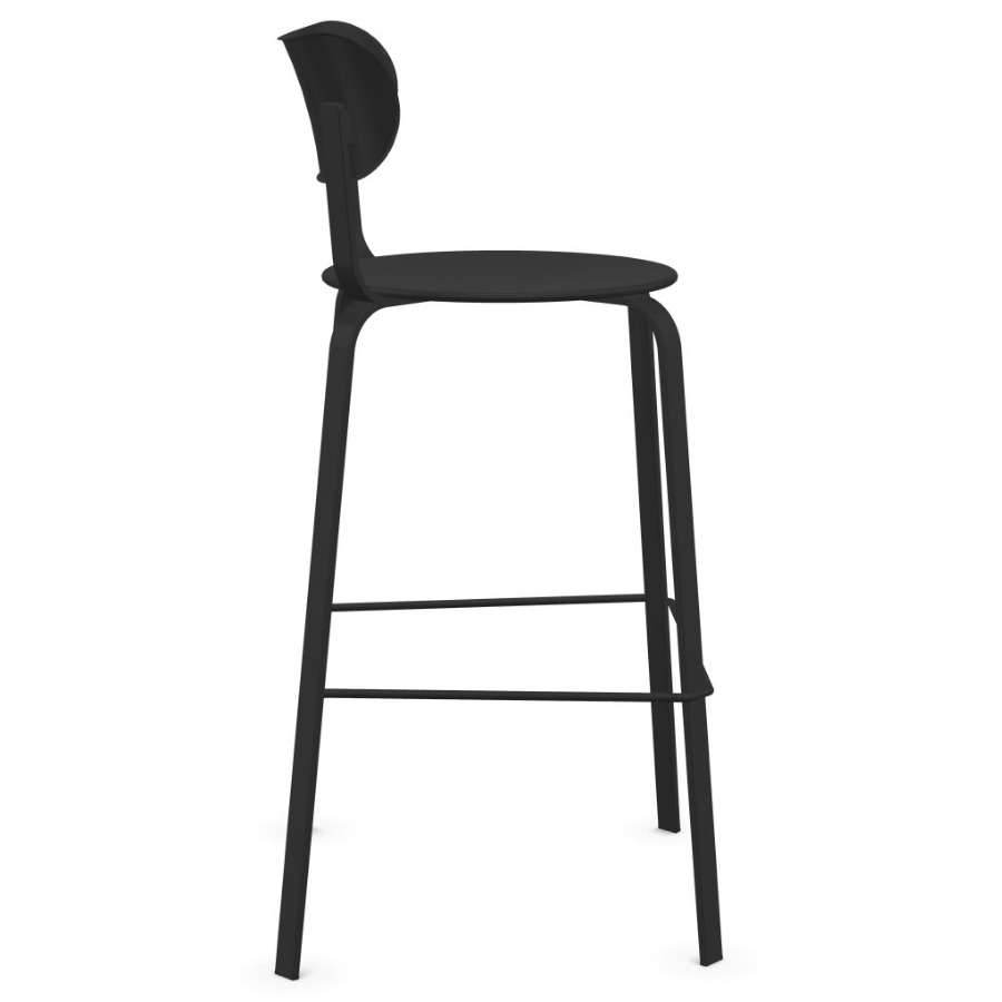 lapalma STIL S49 Barhocker 75 cm Farbe schwarz - Seitenansicht