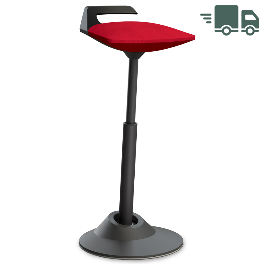 Aeris Muvman Mikrofaser rot High-Feder - Gestell schwarz