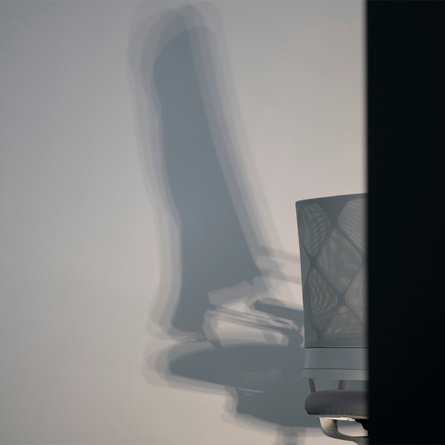 Klöber CONNEX2 (cnx88) Drehstuhl Netzrücken weiß-grau - Bezug grau - Express