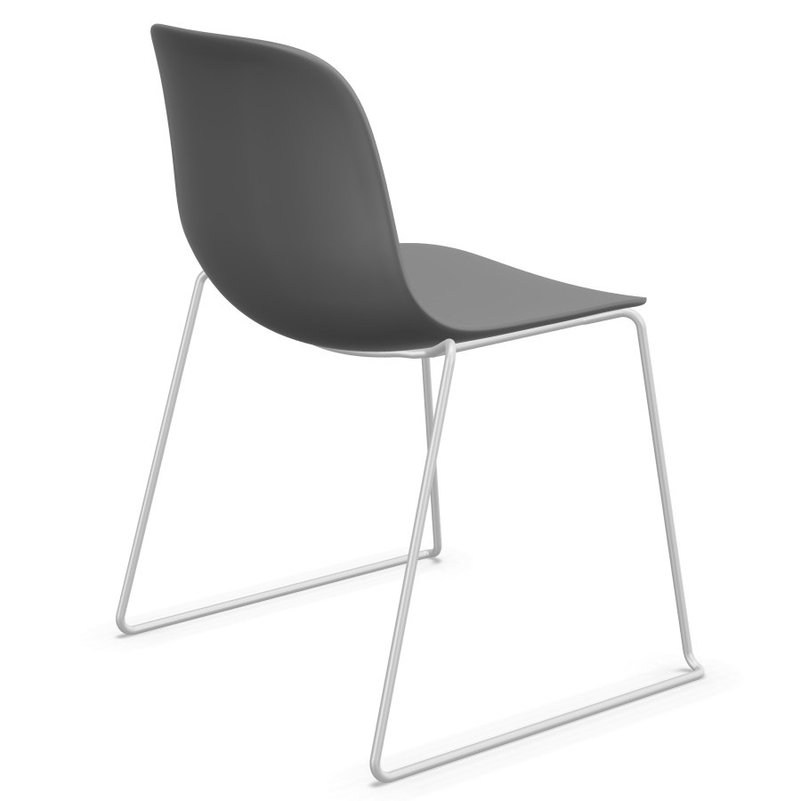 Lapalma SEELA S310 grau verchromt Rückansicht