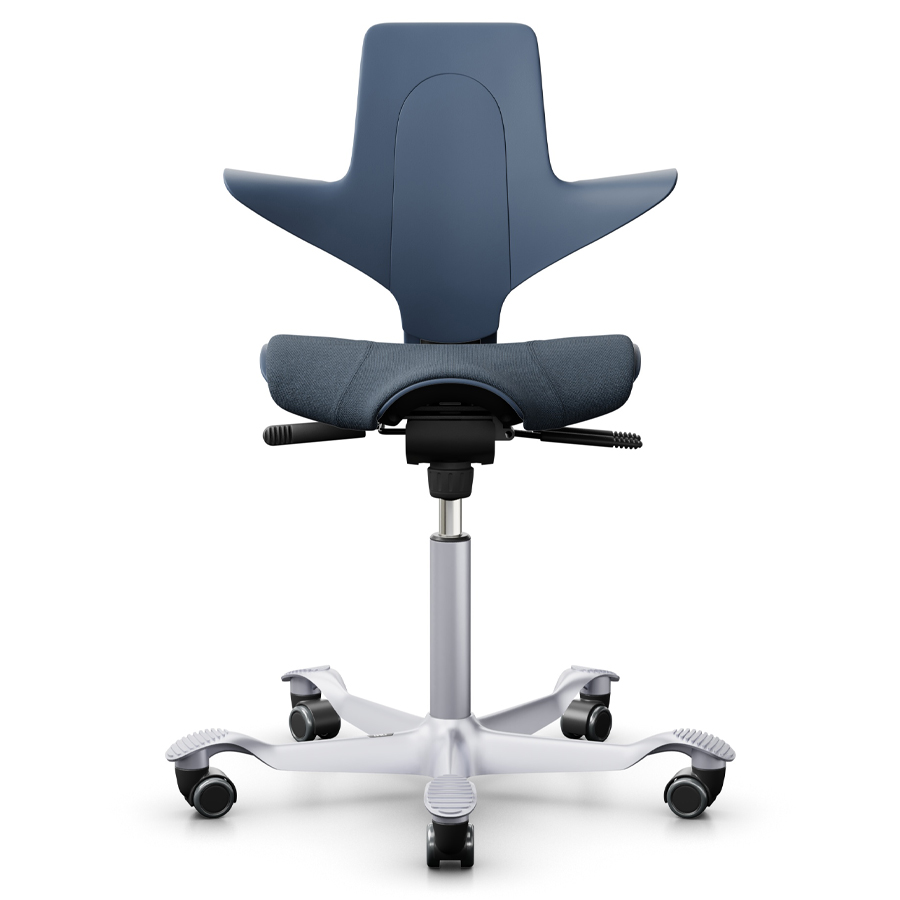 HAG Capisco Puls 8020 Blueberry | Bezug Cura blau | Gestell silber