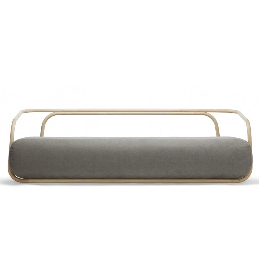 THONET 2002 Bugholzsofa mit Armlehnen - Ausführung Stoff