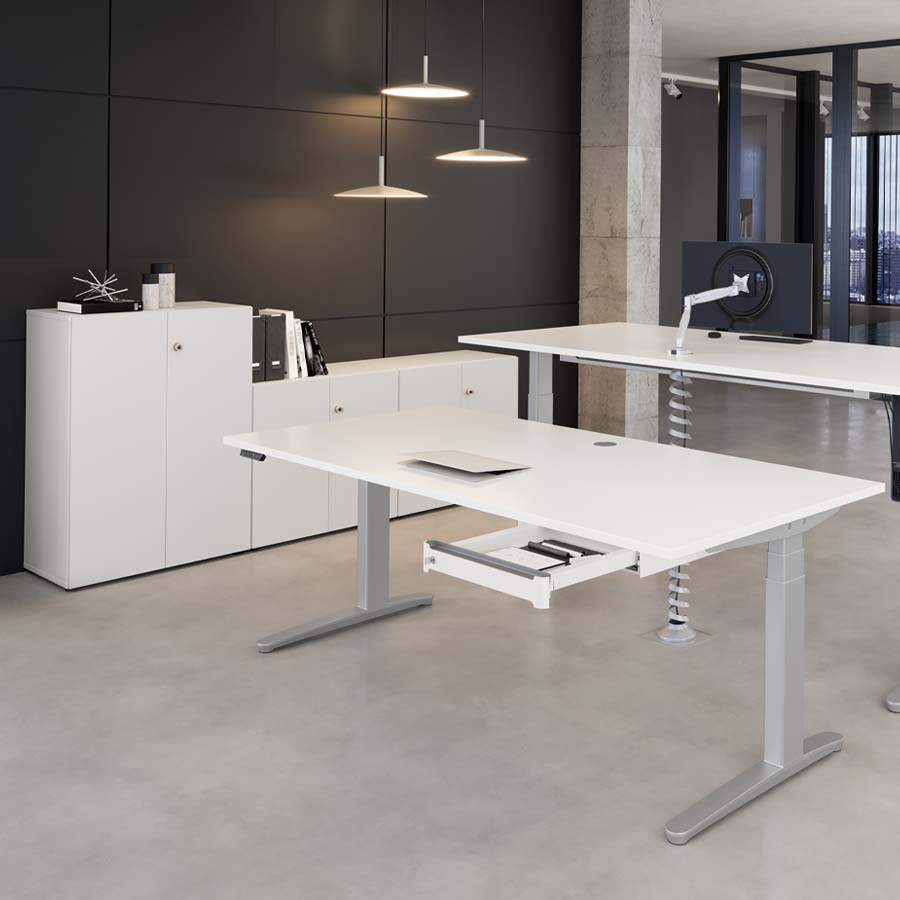 Aktenschrank STYLE mit Flügeltüren weiß - Beispielbild