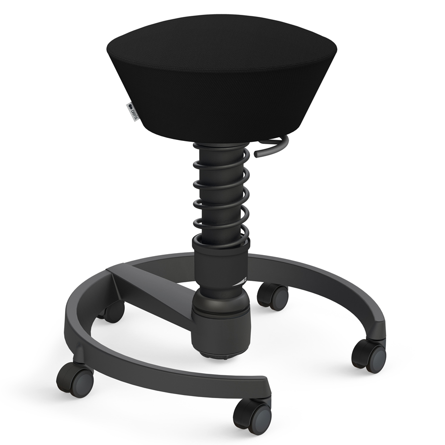 Aeris Swopper Select Wolle schwarz | Gestell schwarz | Rollen