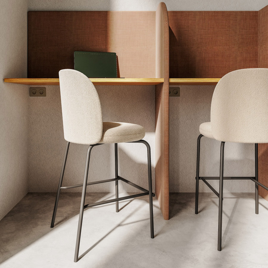 Bejot Flos FS K Barhocker | Vierfußgestell | verschiedene Größen | Konfigurator