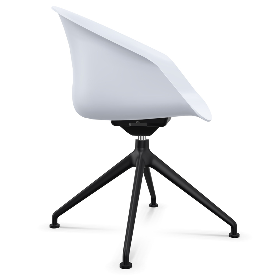 Interstuhl SHUFFLEis1 SU341 - grau-blau - Seitenansicht