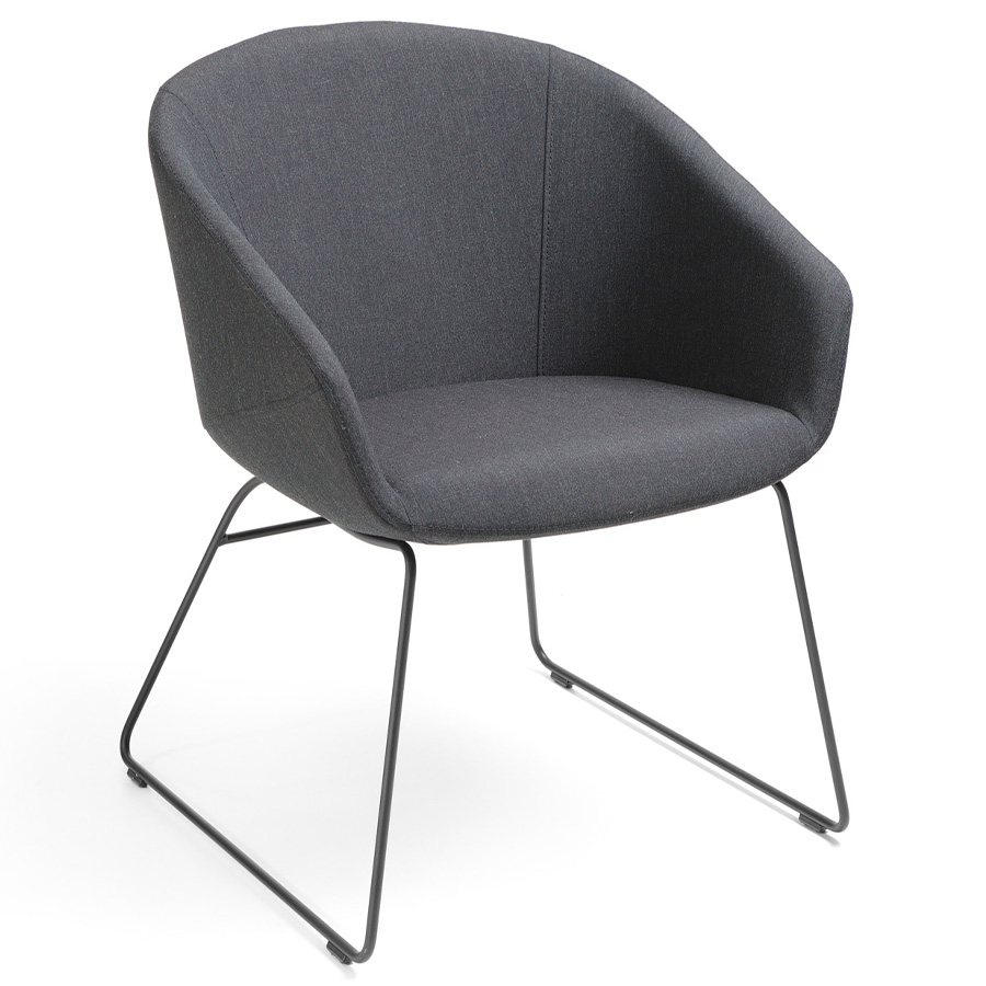 Bejot Oxco OX 270 Konferenzsessel mit Kufengestell, Stoff Sawana SN05