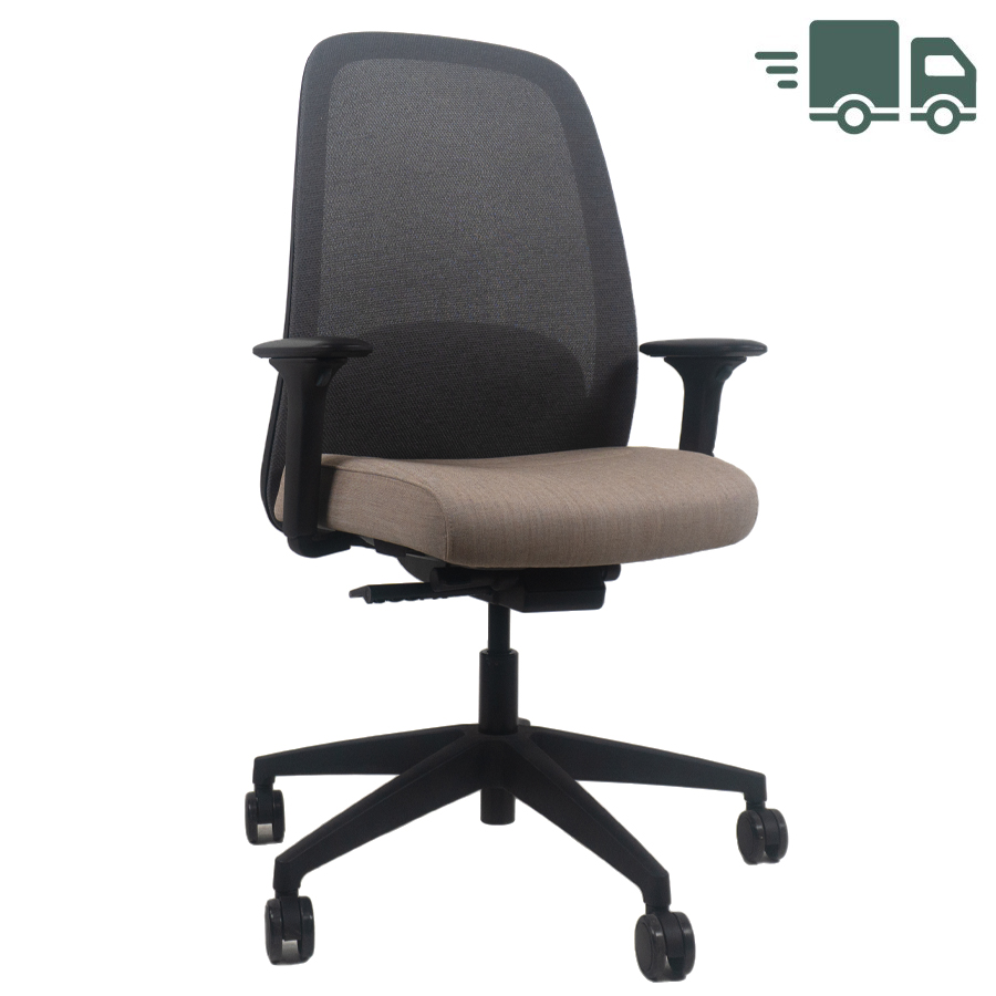 Interstuhl HEJis3 (HJ256) Bürostuhl | Netzrücken | Sitzbezug Remix | 4D Armlehnen