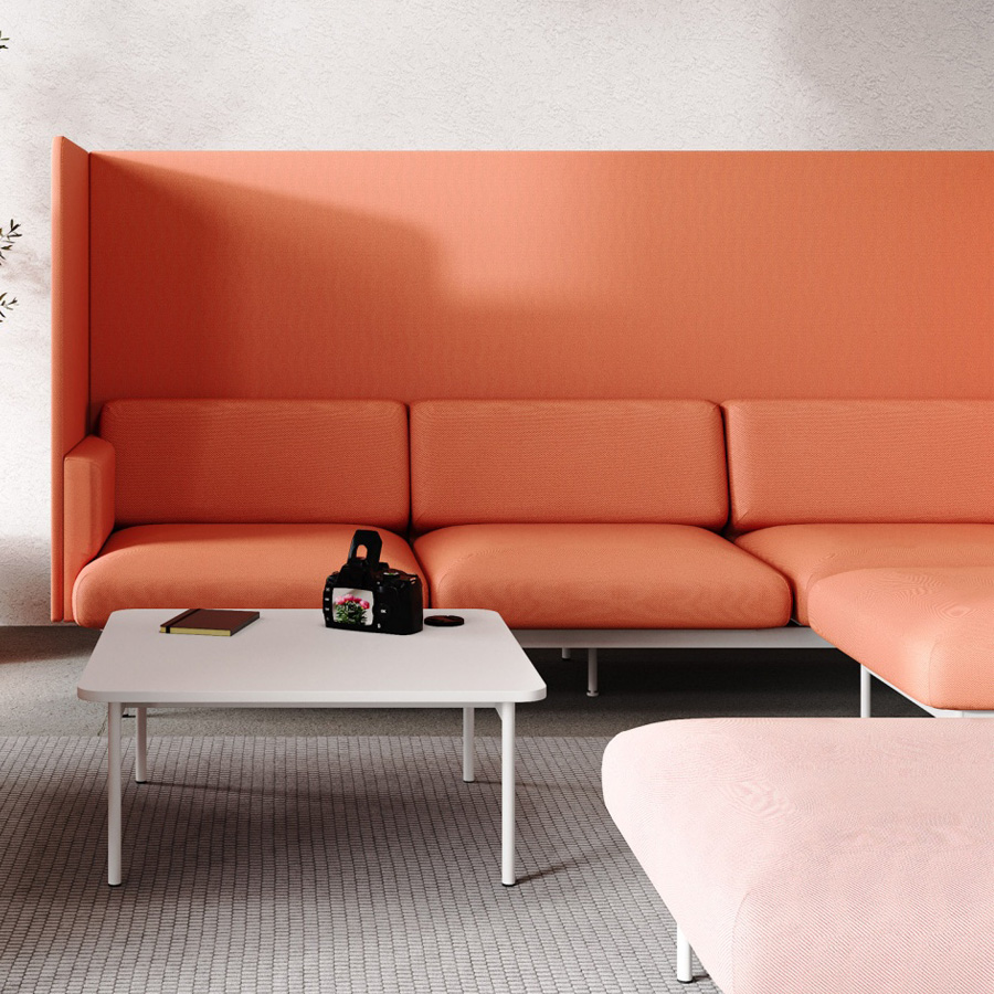 Bejot Fora FR 423W Akustiksofa Stoff Oceanic OOC05 Coral