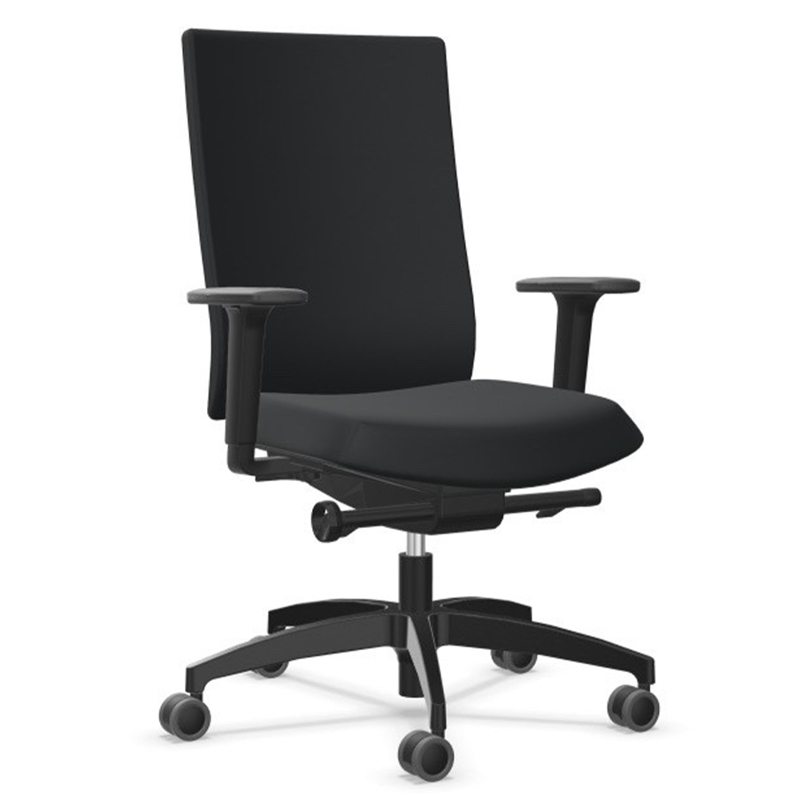 Dauphin @Just evo operator schwarz mit Polsterrückenlehne