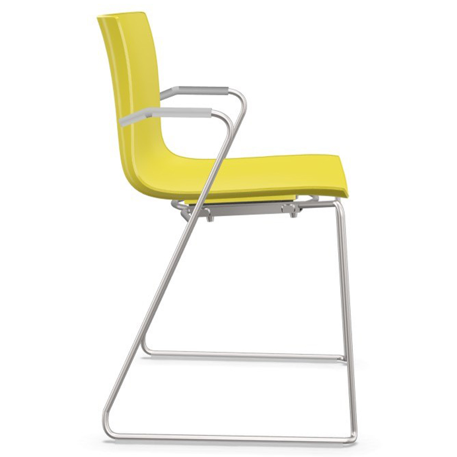 Arper CATIFA 46 0287 einfarbig technisches Kufengestell in gelb