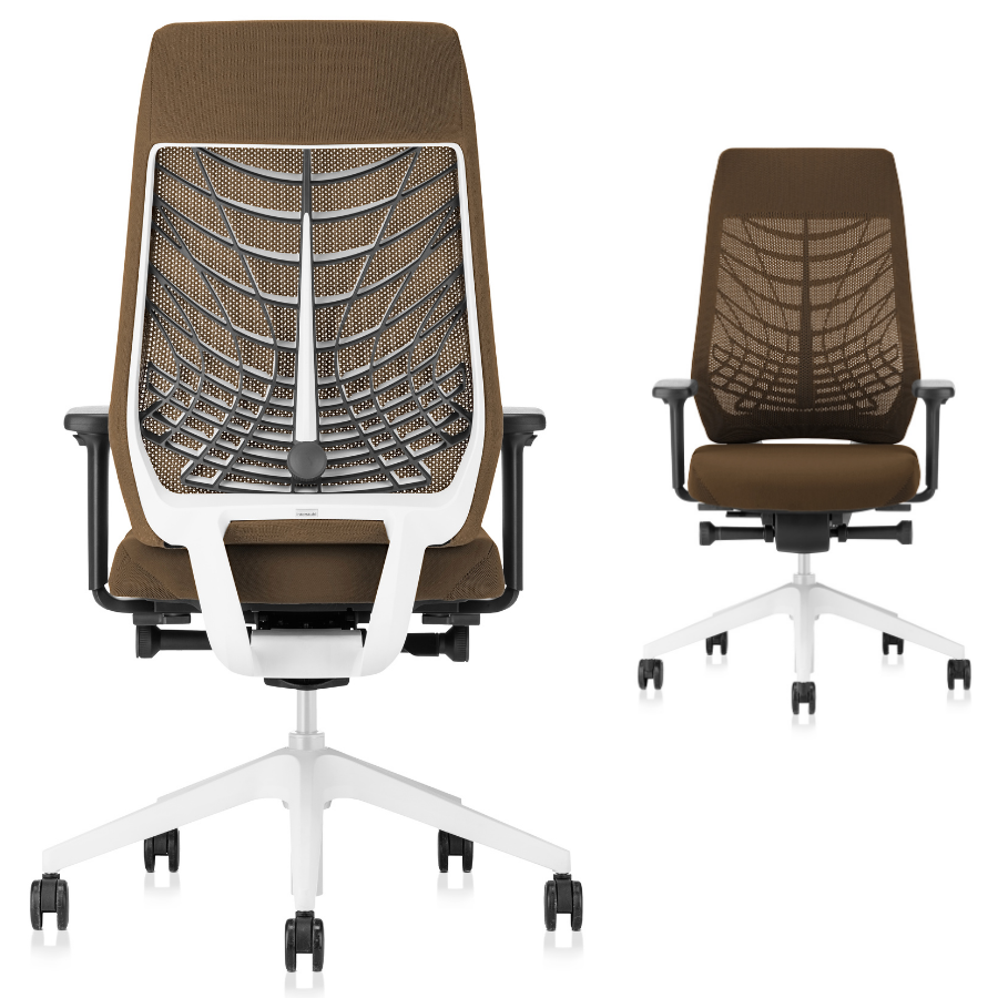 Interstuhl JOYCEis3 JC217 Bürostuhl mit Netzrücken hoch Farbe beigegrau