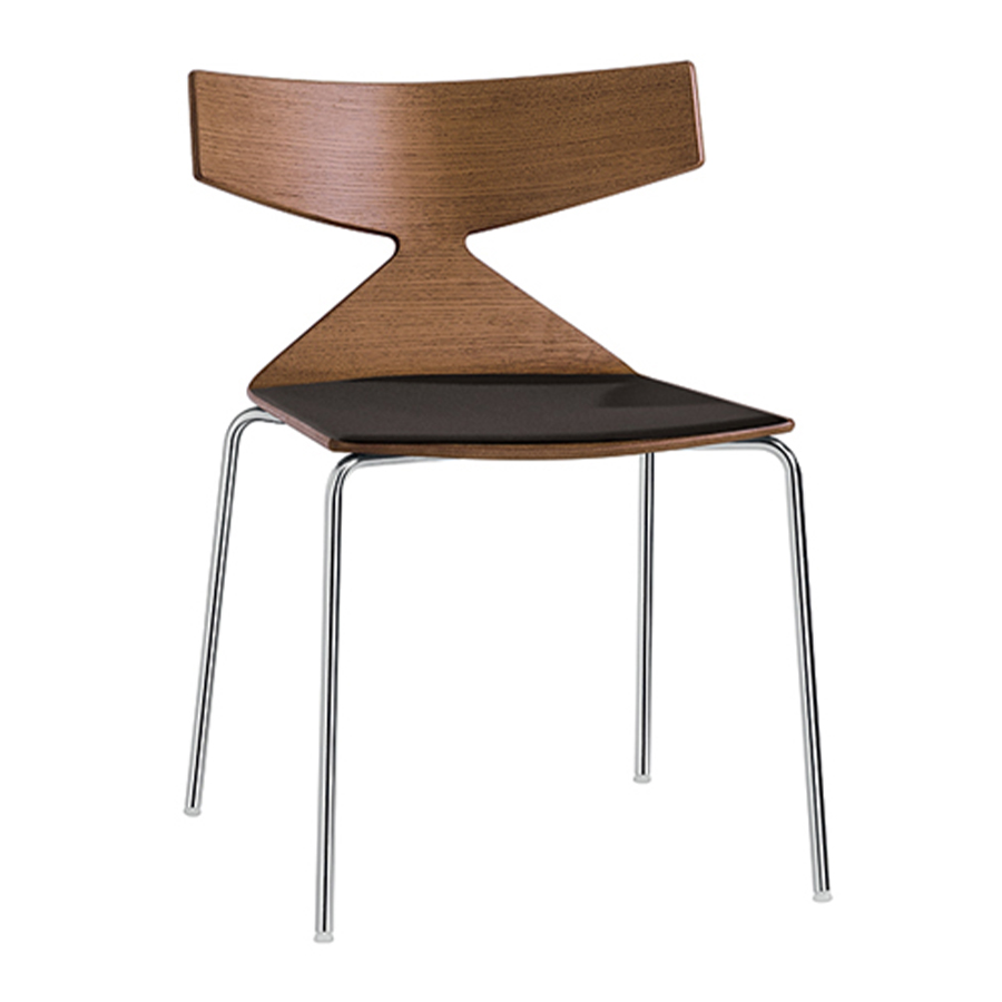 Arper SAYA 3701 Holz Vierbeiner - mit Sitzkissen